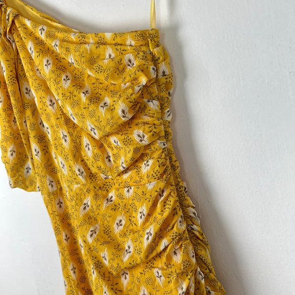 NWT Veronica Beard Virginia Dress One Shoulder Sun Multi Yellow Size 0 NEW $798 - Picture 7 of 16